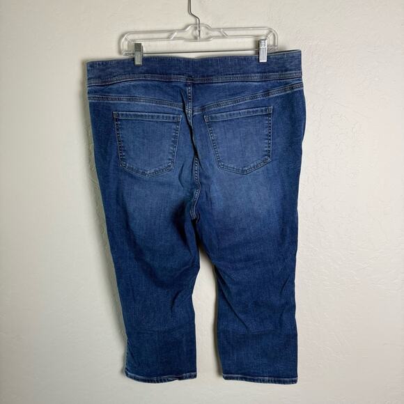 Torrid Distressed Crop Lean Jean Skinny Super Soft High-Rise Jean 2X 14589505 - Picture 7 of 15